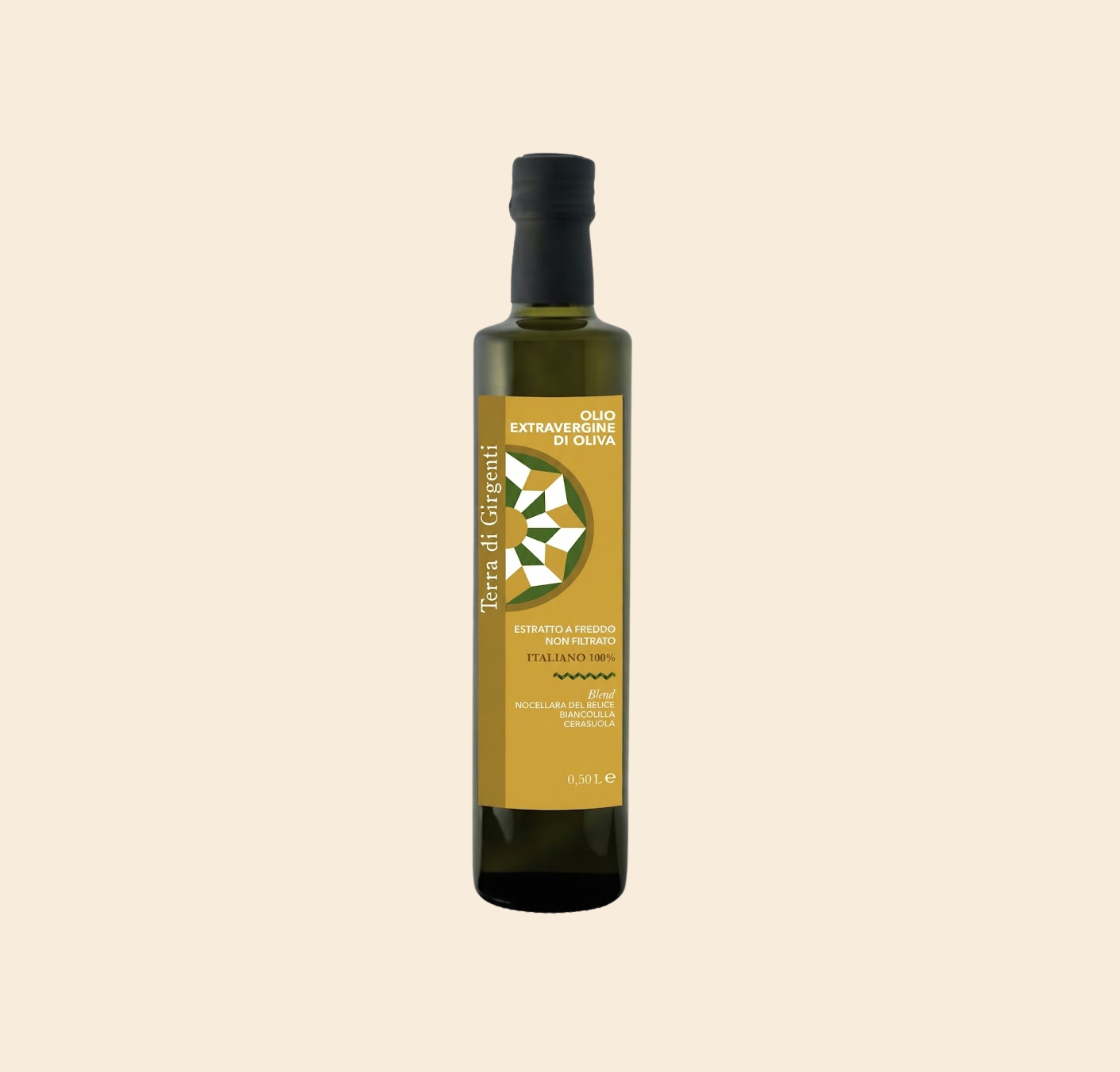 Bottiglia di Olio Extravergine di Oliva Siciliano 500ml